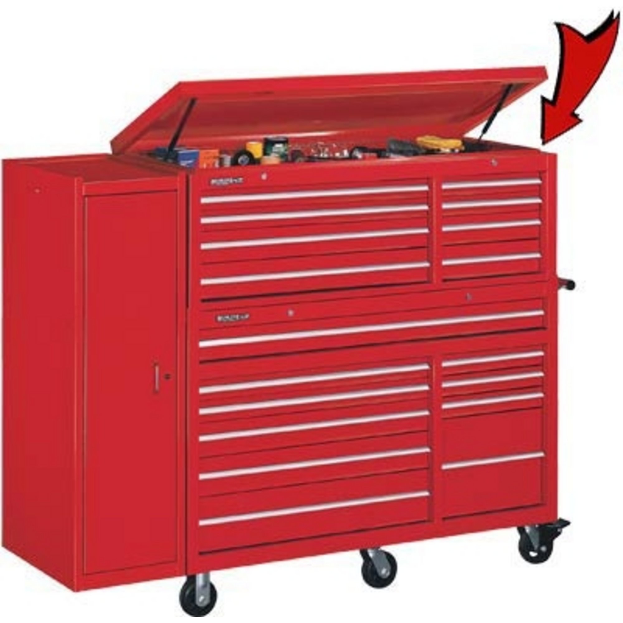 Remline XQL Extra-Wide 8-Drawer Top Chest — 55 5/8in.W x 23 7/8in.D x 19 1/8in.H, Model# 12056